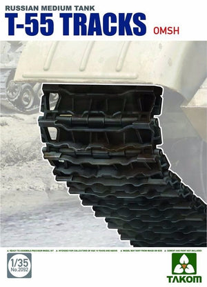 Takom 2092 Chenilles du char moyen russe T-55 OMSH 1/35