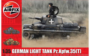 Maquette Airfix 1362 du char léger allemand Pz.Kpfw.35(t) au 1/35