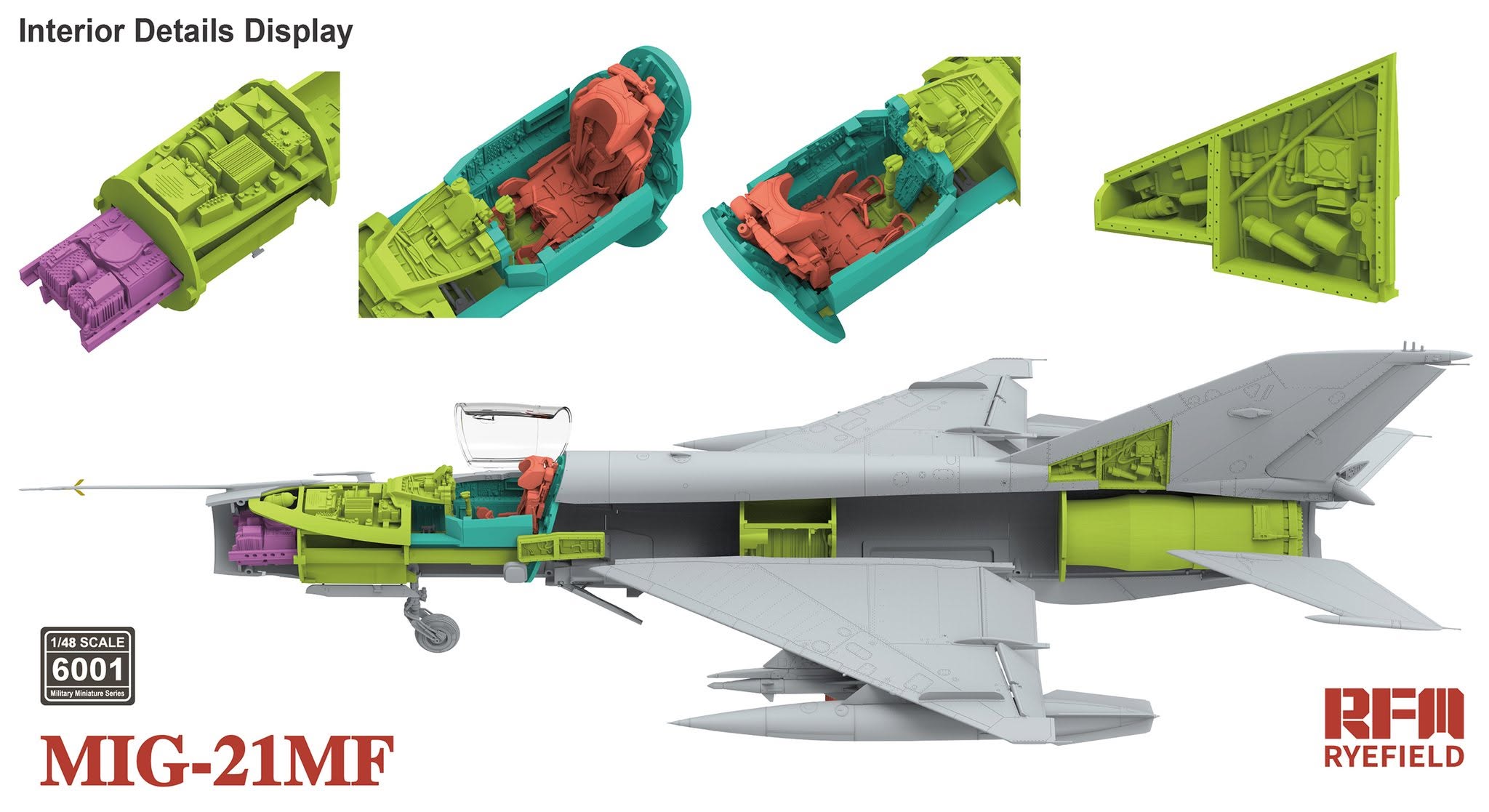 Rye Field Model 6001 MIG-21MF 1/48 – Bild 4