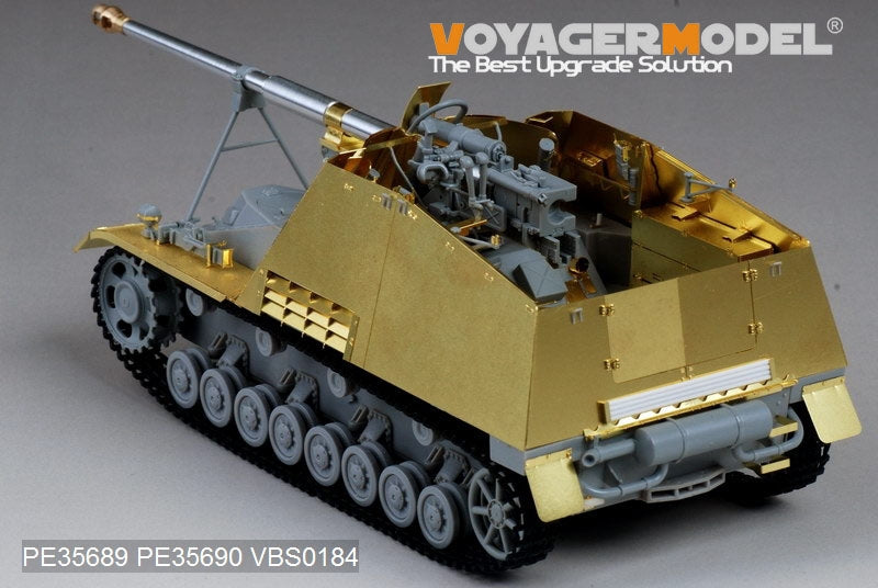 Voyager modèle PE35689 seconde guerre mondiale allemand Sd.Kfz.164 Nashorn pour DRAGON 6387/6165/6166/6314 1/35 – immagine 21
