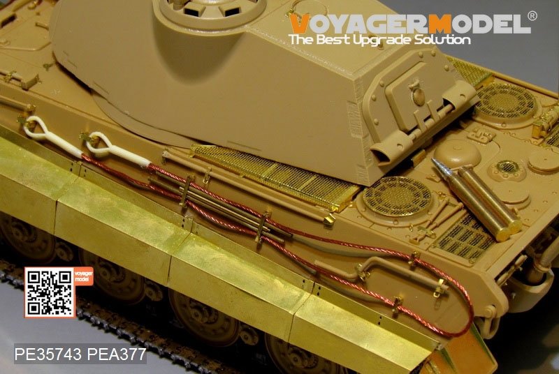 Maquette Voyager PEA377 Schürzen du Tigre royal allemand de la Seconde Guerre mondiale pour Tamiya 1/35 – image 5
