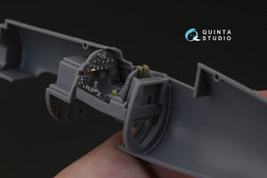 Intérieur imprimé en 3D et coloré sur papier décalcomanie Quinta Studio QD72023 F4U-1 Corsair (Oiseau) (pour maquette Tamiya) 1/72 – Bild 6