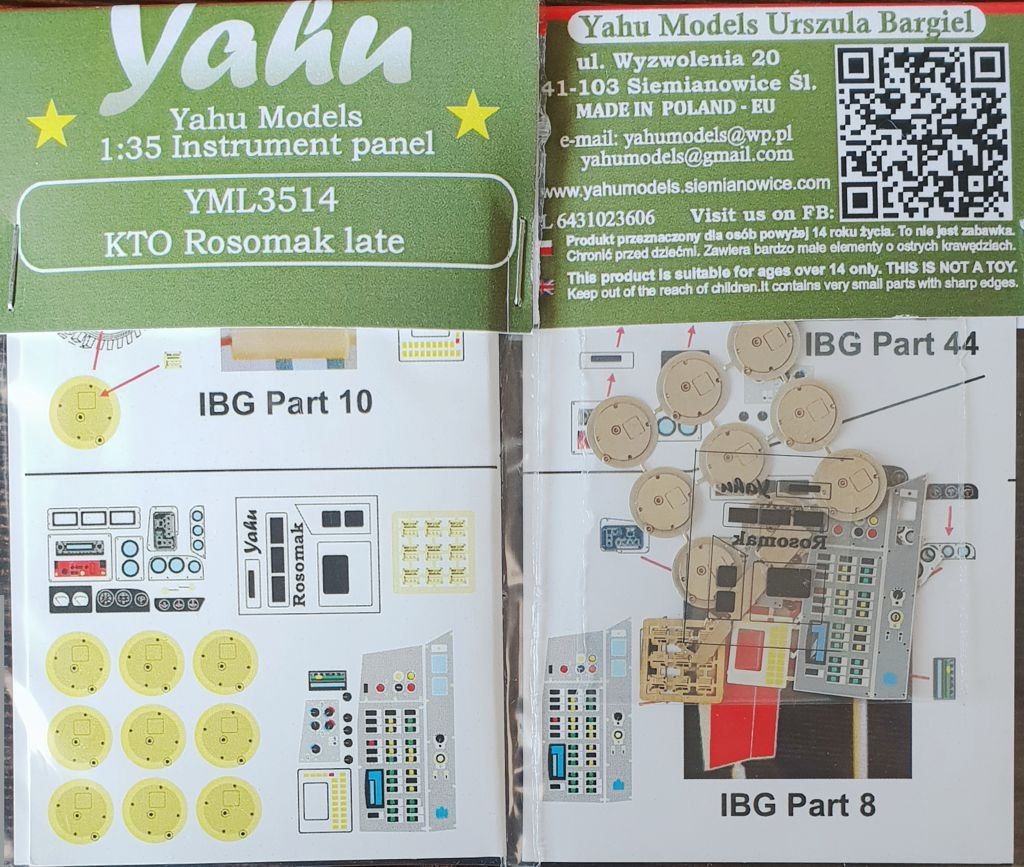 Yahu YML3514 KTO Rosomak en retard pour IBG 1/35