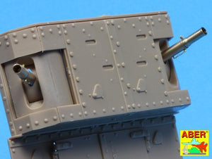 Canons Aber 35L-156 pour char britannique Mark IV de la Première Guerre mondiale – Femelle (1/35) – imagen 4
