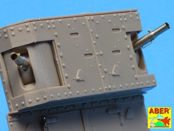 Canons Aber 35L-156 pour char britannique Mark IV de la Première Guerre mondiale – Femelle (1/35) – imagen 4