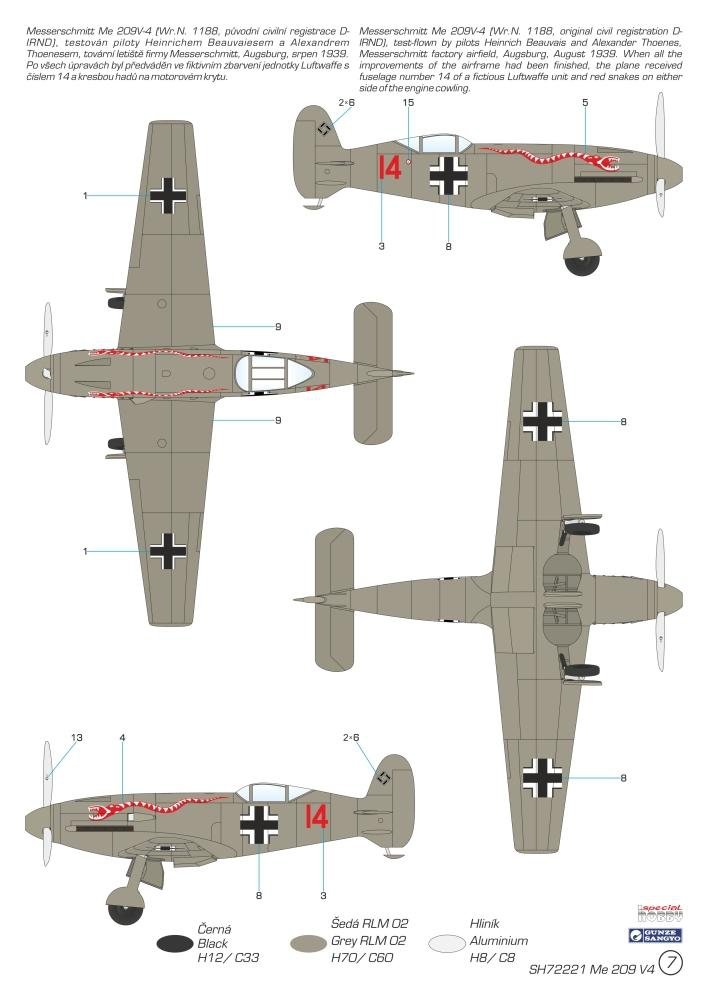 Special Hobby 72221 Messerschmitt Me 209V-4 1/72 – Bild 3