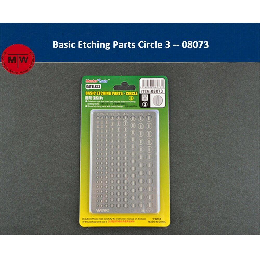 Pièces de gravure de base Trumpeter 08073 - Cercle 3 