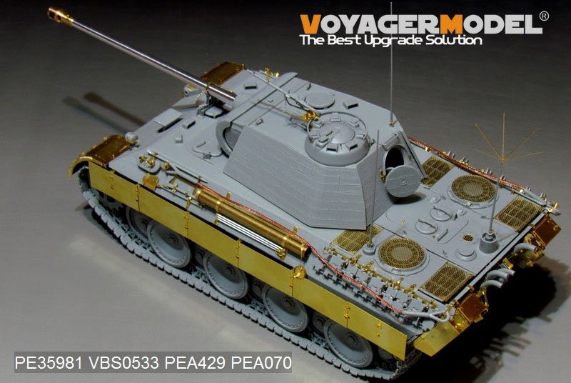 Maquette Voyager PE35981 Char Panther A allemand de la Seconde Guerre mondiale (modèle de base) pour TAKOM au 1/35 – Bild 8