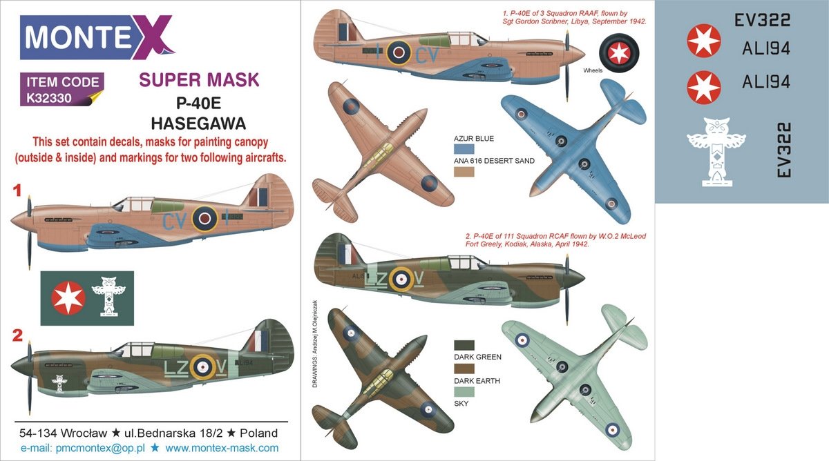 Montex K32330 P-40E 1/32
