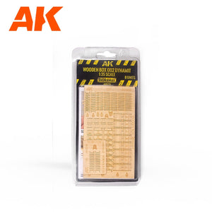 AK Interactive AK8229 BOÎTE EN BOIS DÉCOUPÉE AU LASER 002 DYNAMIT (8 UNITÉS) 1/35