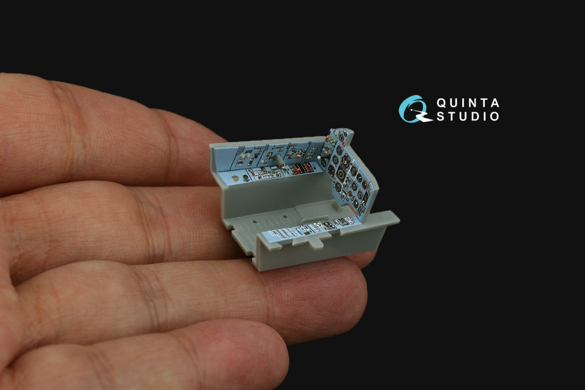 Intérieur imprimé en 3D et coloré sur papier décalcomanie Quinta Studio QDS-48480 Su-17M4/Su-22M4 (Hobby Boss) (Petite version) 1/48 – image 9