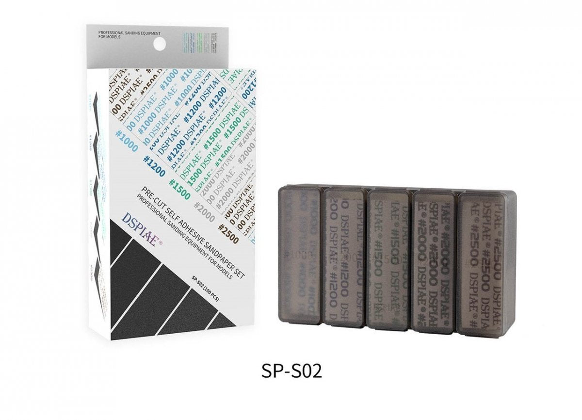 DSPIAE SP-S02 Adhesive Sanding Paper Sets 1000-2500, 100 pcs per Set – zdjęcie 2