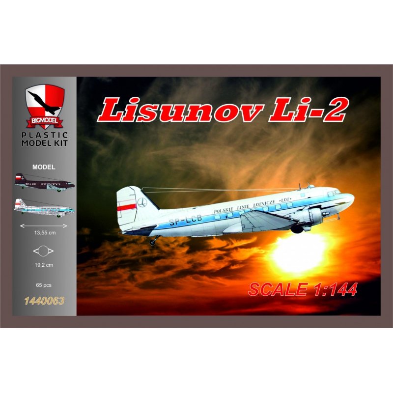 Maquette grand format 1440063 Lisunov Li-2 PLL LOT 1/144