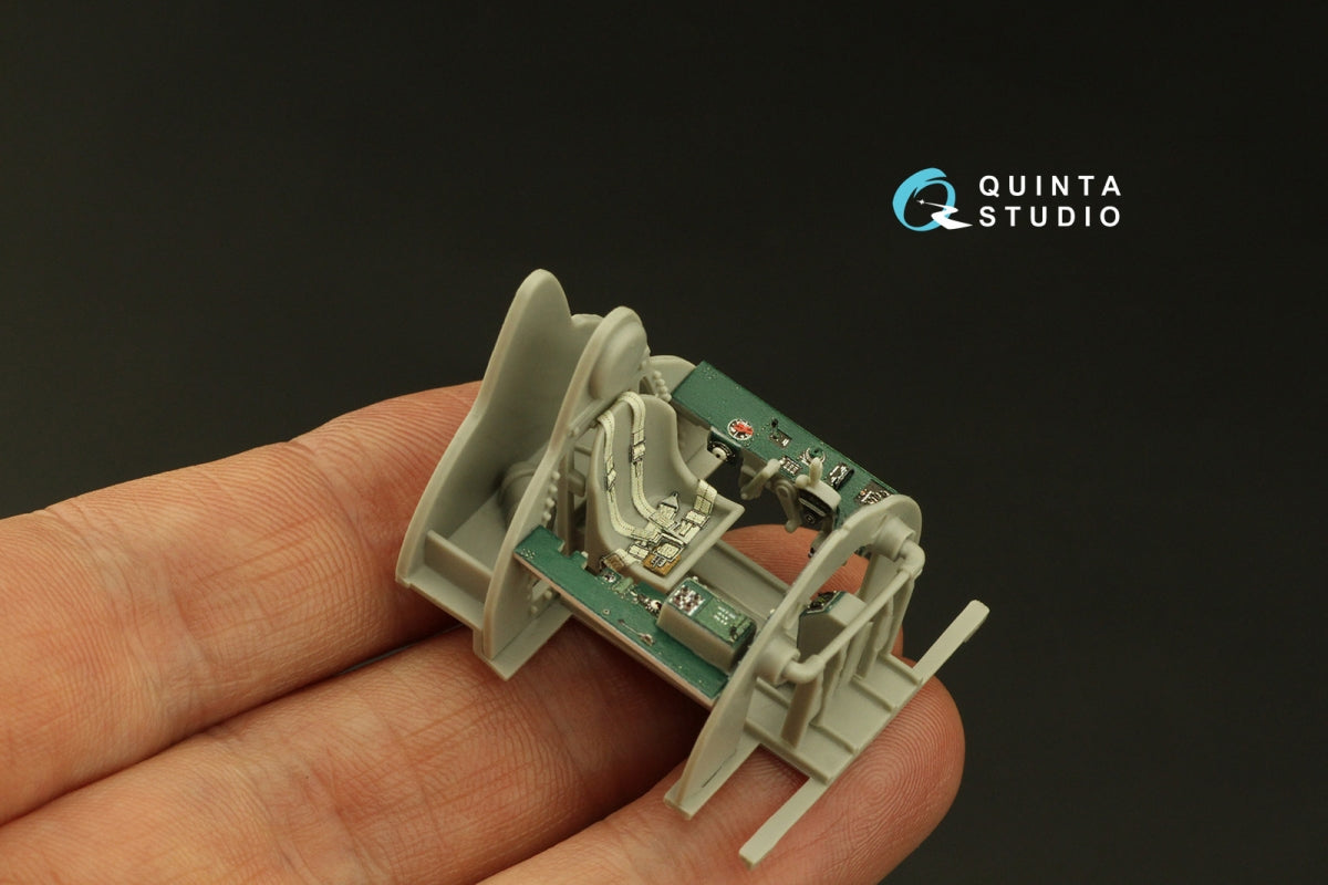 Intérieur coloré imprimé en 3D sur papier décalcomanie pour le F4F-4 Wildcat de Quinta Studio QD48006 (HobbyBoss) à l&amp;#39;échelle 1/48 – image 6