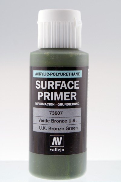 Apprêt de surface Vallejo 73607, vert bronze, 60 ml