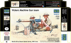 Master box 3597 Équipe de mitrailleuses Vickers - Série Bataille du désert Première Guerre mondiale (1/35)