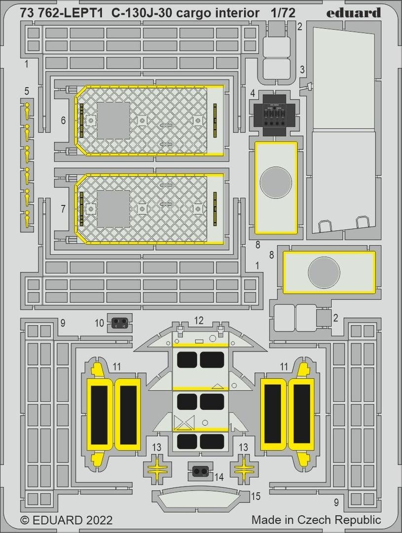 Eduard BIG72169 C-130J-30 PARTIE II ZVEZDA 1/72 – Bild 4