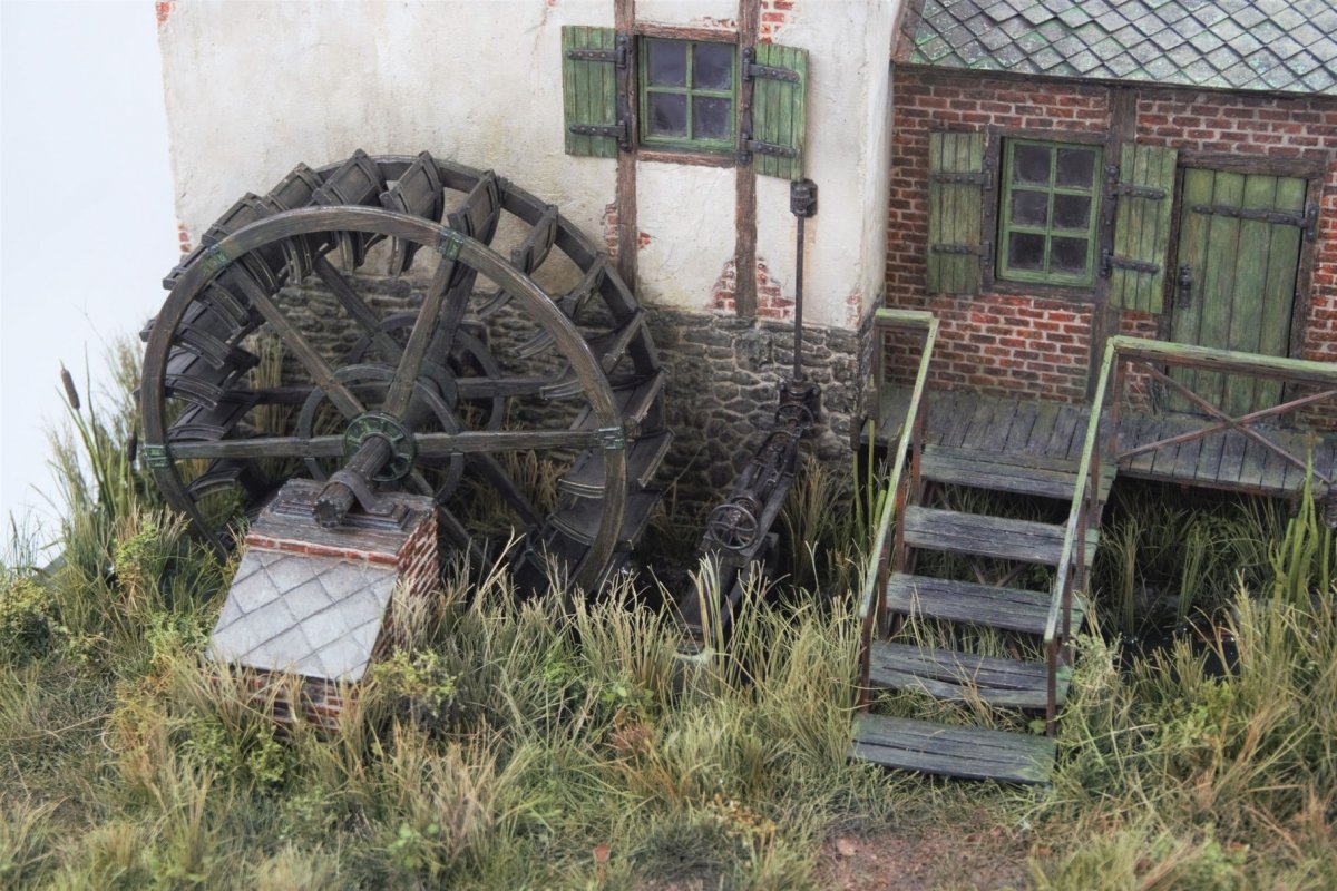 RT-Diorama 35024 Socle de diorama : Moulin à eau 1/35 – immagine 10