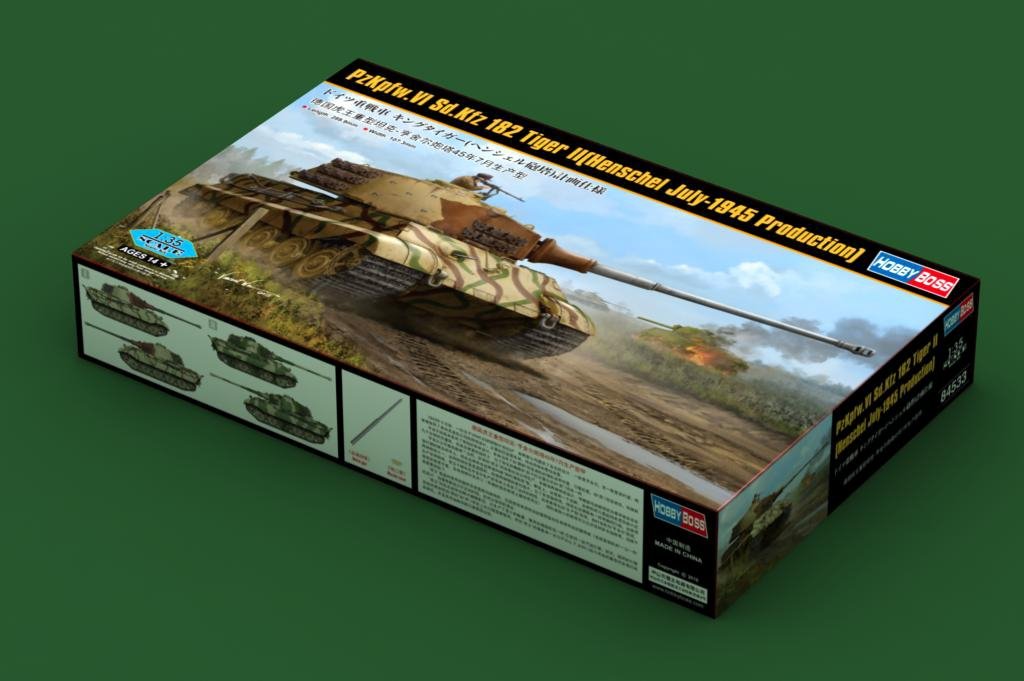 Hobby Boss 84533 Pz.Kpfw.VI Sd.Kfz.182 Tiger II (Production Henschel juillet 1945) (1/35) – imagen 2
