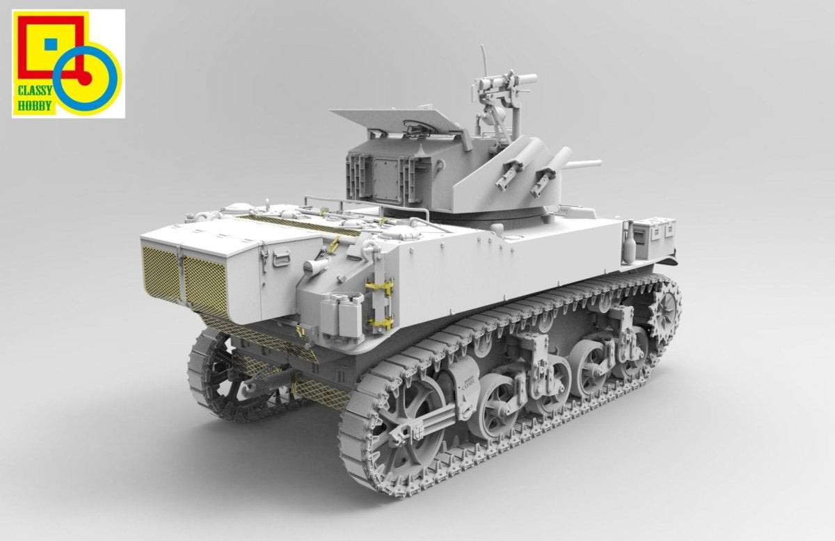 Classy Hobby MC16010 Maquette britannique Stuart VI M5A1 au 1/16 – image 4