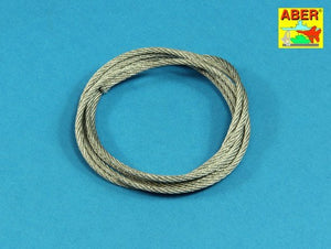 Câbles de remorquage Aber TCS 25 en acier inoxydable, diamètre 2,5 mm, longueur 125 cm