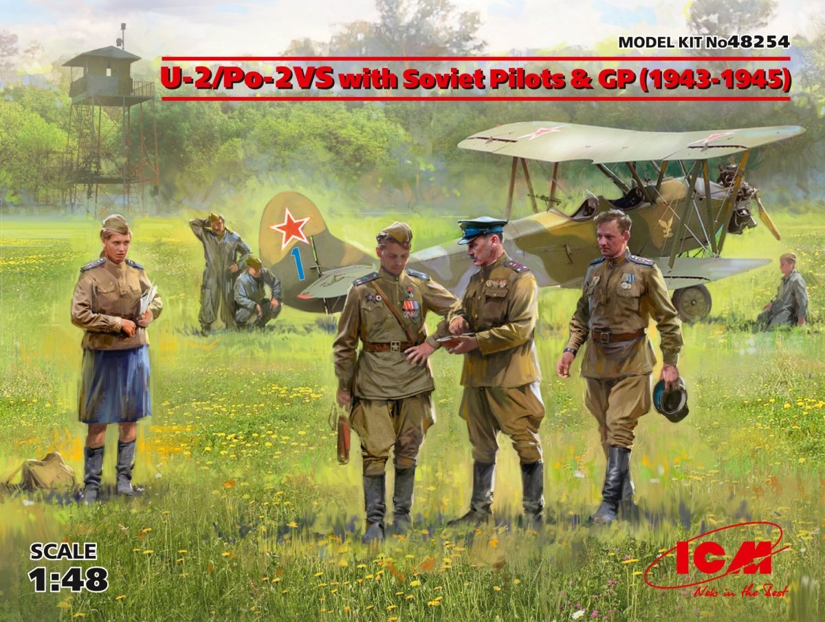 ICM 48254 U-2/Po-2VS avec pilotes soviétiques et GP (1943-1945) 1/48