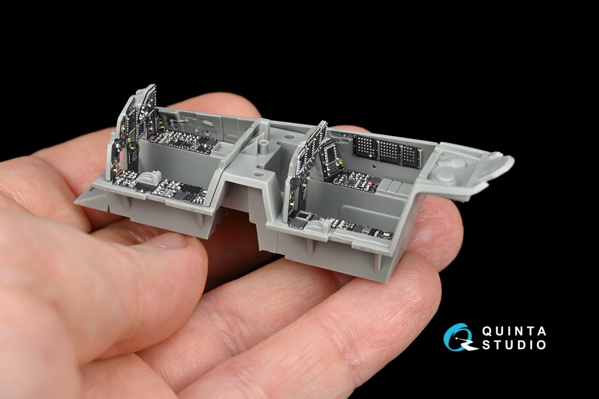 Intérieur imprimé en 3D et coloré sur papier décalcomanie Quinta Studio QD48112 F-15I (pour kit GWH) 1/48 – Bild 11