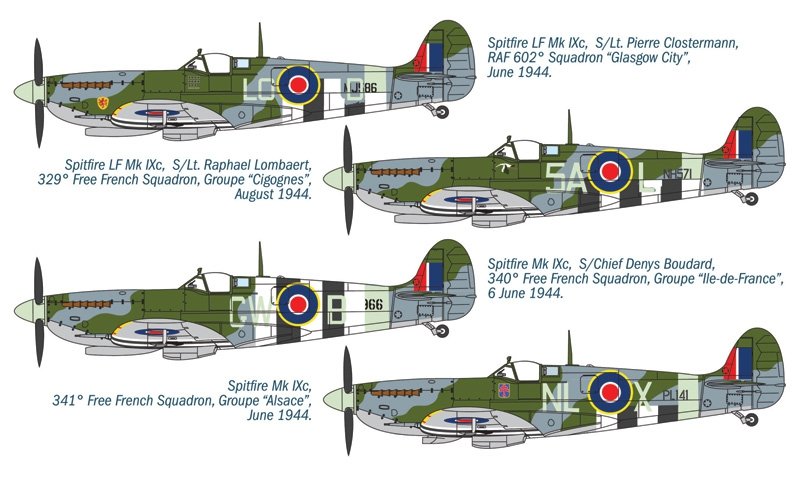 Italeri 1365 SPITFIRE Mk.IX France libre (1/72) – image 3