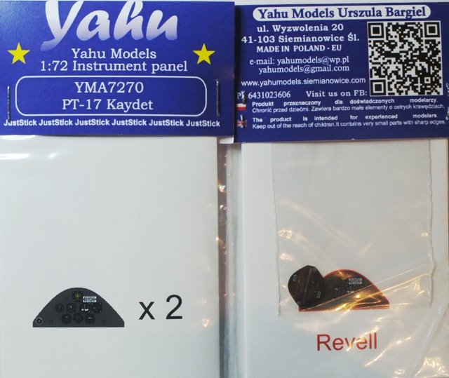 Yahu YMA7270 Stearman PT-17 Kaydet (Revell) 1/72