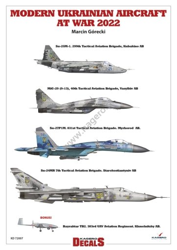 Kagero KD72007 AVIONS UKRAINIENS MODERNES EN GUERRE 2022 1/72