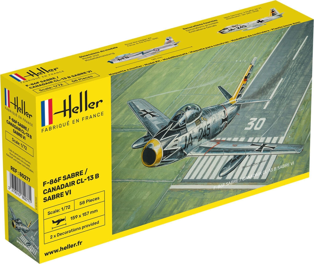 Heller 80277 F-86F SABRE / CANADAIR CL-13 B SABRE VI 1/72 