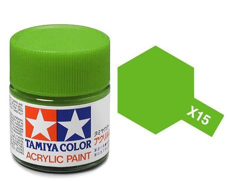 Tamiya 81015 Peinture acrylique X-15 Vert clair 23 ml