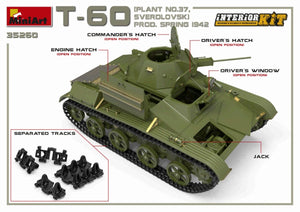 MiniArt 35260 USINE T-60 N.37, SVERDLOVSK PROD. PRINTEMPS 1942. KIT INTÉRIEUR 1/35 – immagine 11