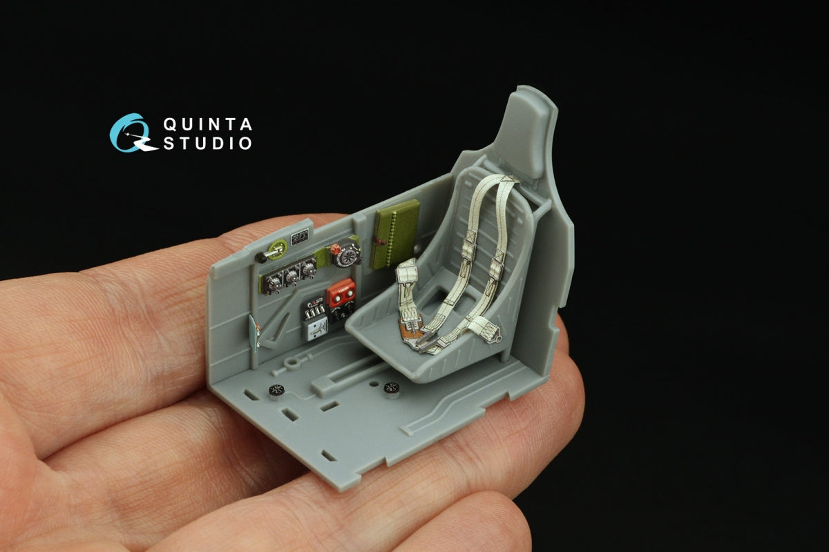Intérieur imprimé en 3D et coloré sur papier décalcomanie Quinta Studio QD32162 P-40N Warhawk (Trumpeter) 1/32 – image 7