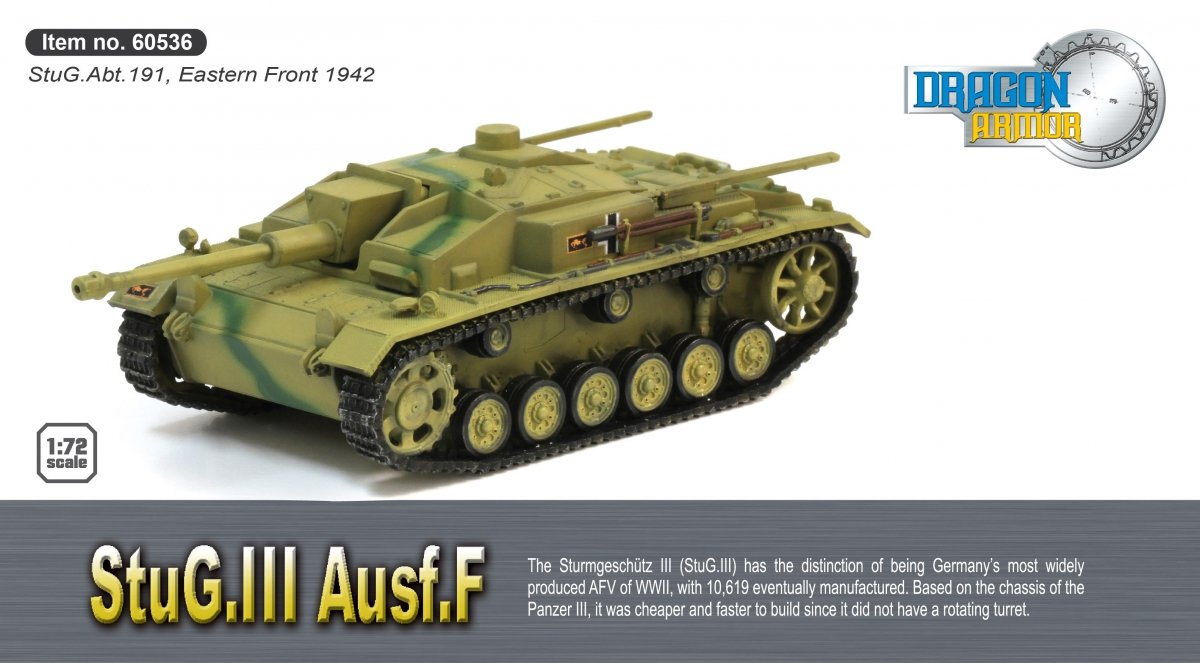 Dragon 60536 StuG.III Ausf.F StuG.Abt.191, Front de l&amp;#39;Est 1942 1/72