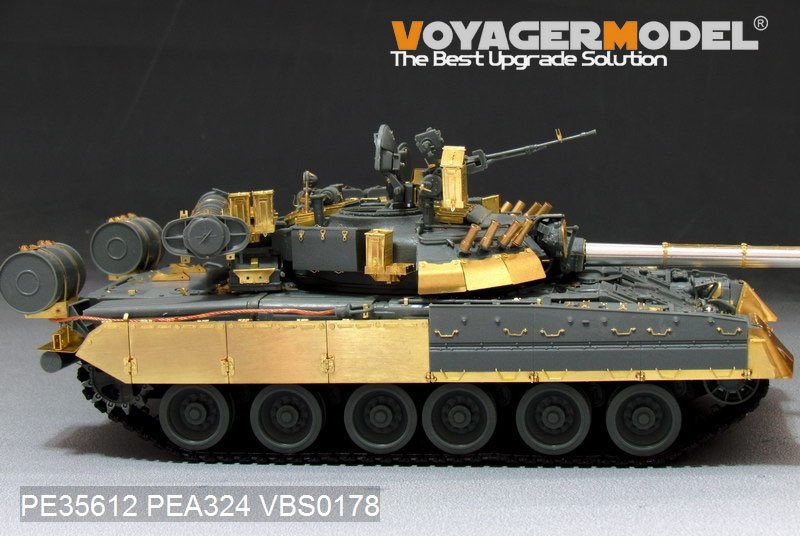 Jupe latérale pour char de combat principal soviétique/russe T-80U, modèle Voyager PEA324 (pour X ACT XS35001), échelle 1/35 – Bild 2