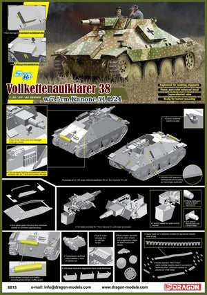 Dragon 6815 Vollkettenaufklaerer 38 w/7,5 cm Kanone 51 L/24 1/35