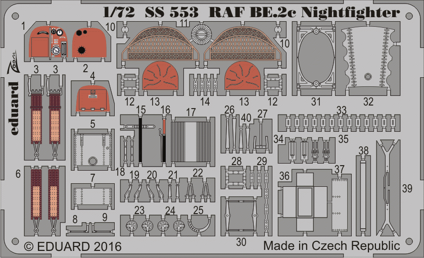 Eduard SS553 RAF BE.2c Chasseur de nuit AIRFIX 1/72