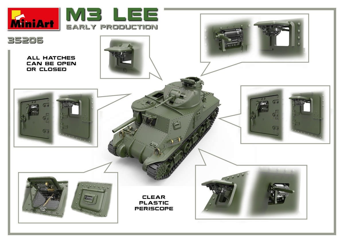 Miniart 35206 M3 Lee première production avec intérieur 1/35 – Bild 13