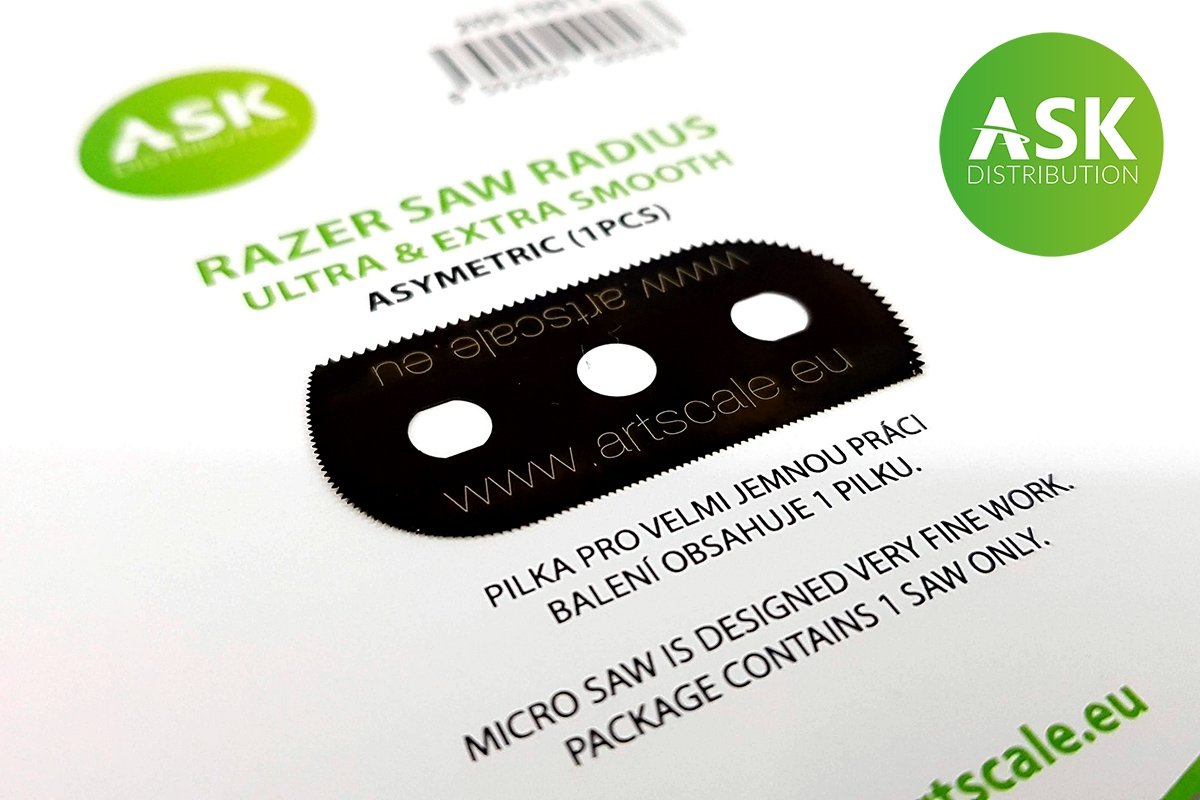 ASK T0014 Razor Saw Radius: ultra &amp; extra smooth asymmetric (2 pcs) 65/105 teeth