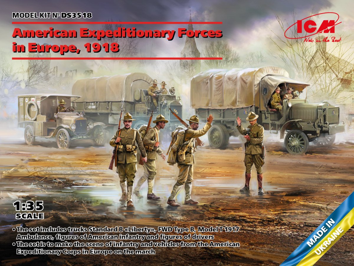 ICM DS3518 Forces expéditionnaires américaines en Europe, 1918 1/35