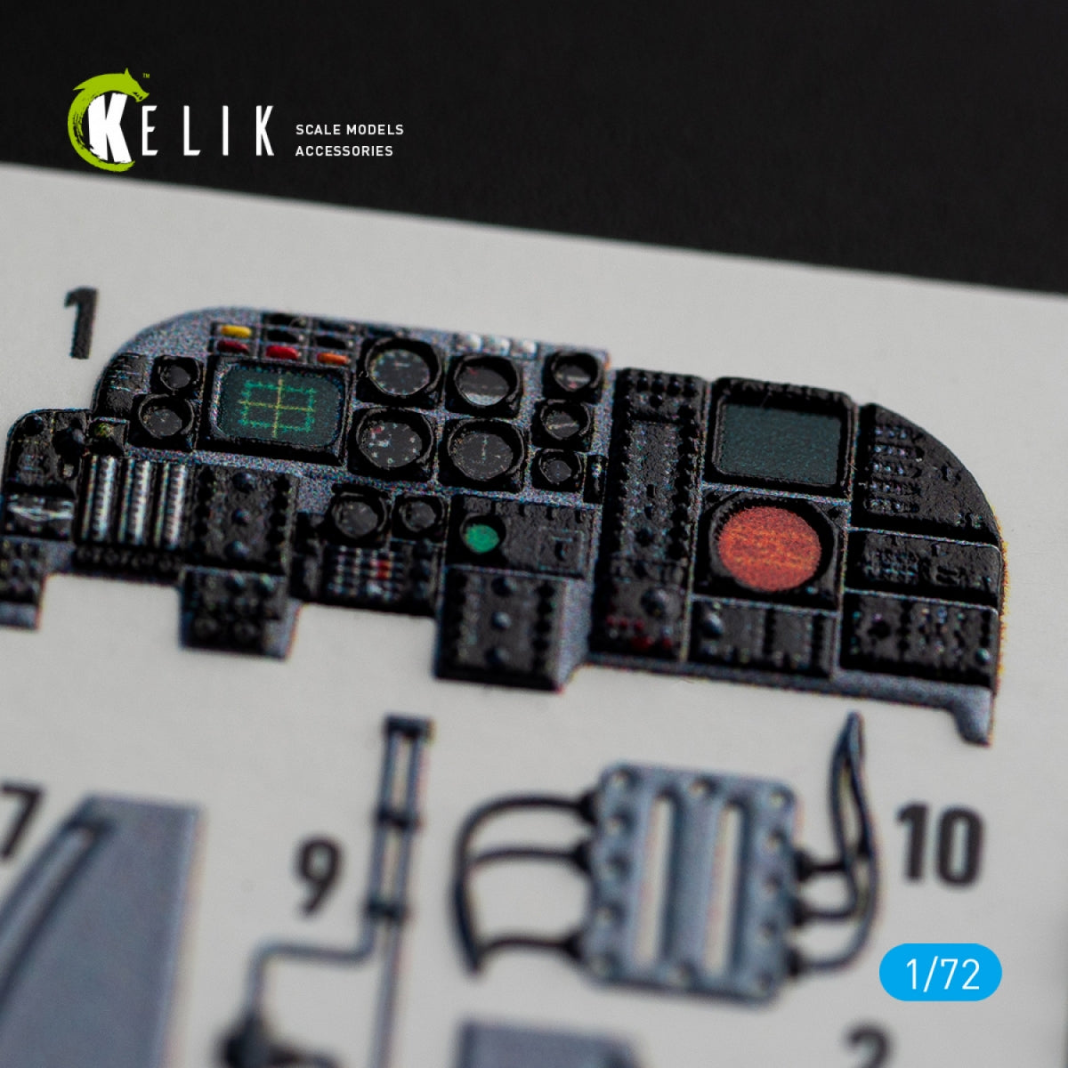 KELIK K72067 A-6E INTRUS INTERIEUR AUTOCOLLANTS 3D POUR KIT ITALERI 1/72 – image 3