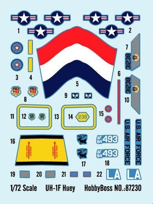 Hobby Boss 87230 UH-1F Huey 1/72 – immagine 9