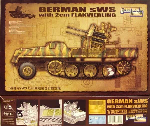 Great Wall Hobby L3525 sWS allemand avec Flakvierling de 2 cm 1/35