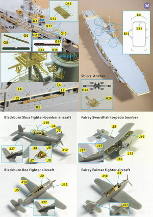 Ensemble détaillé Very Fire VF350004 HMS Ark Royal Trumpeter 65307 1/350 – immagine 3