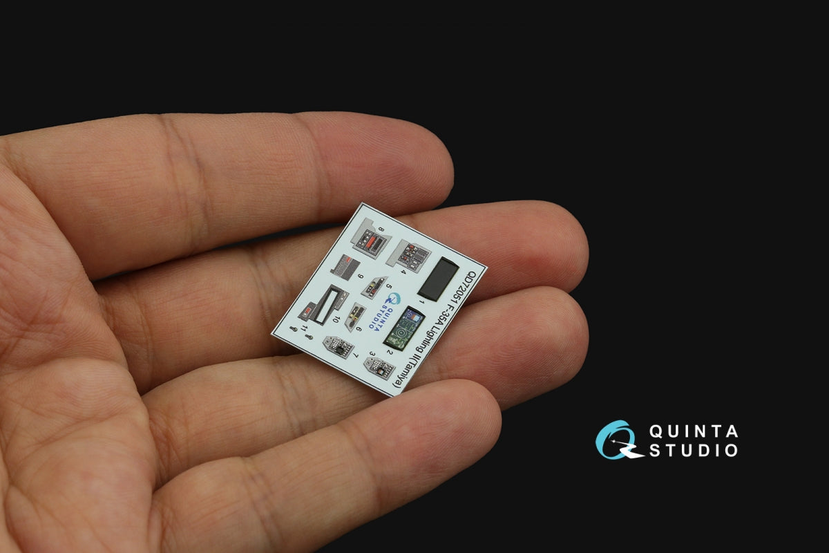 Intérieur imprimé en 3D et coloré sur papier décalcomanie Quinta Studio QD72051 F-35A Lighting II (Tamiya) 1/72 – immagine 6