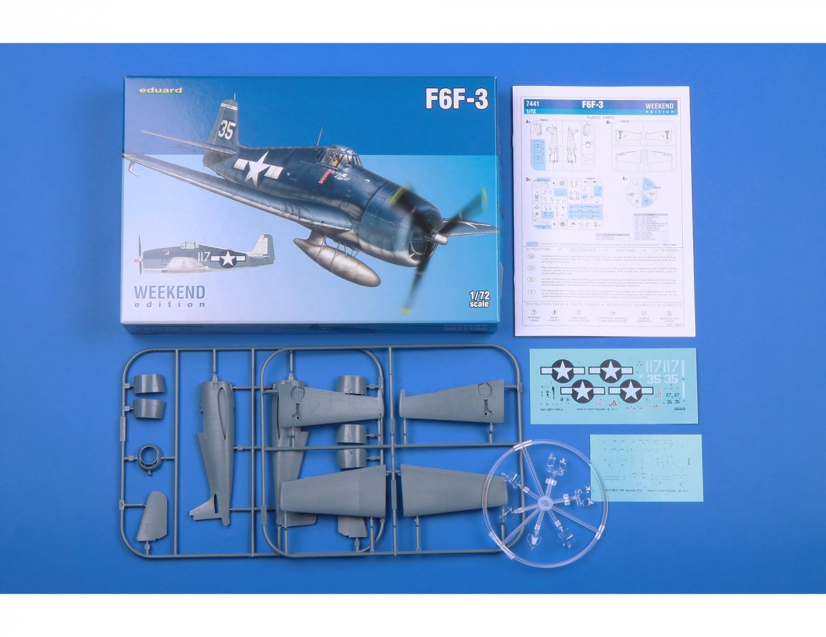 Eduard 7441 F6F-3 1/72 – imagen 2