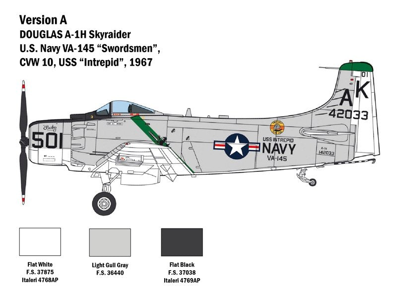 Italeri 2788 Douglas A-1H Skyraider 1/48 – zdjęcie 3