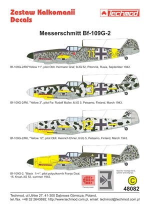 Techmod 48082 - Messerschmitt Bf 109G-2 1/48 – zdjęcie 2