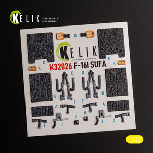 KELIK K32026 F-16I « Sufa » - décalcomanies 3D intérieures pour maquette Academy au 1/32 – immagine 3